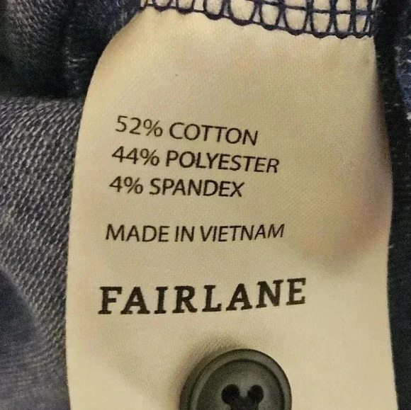 Fairlane Performance Pique Blue Polo Short Sleeve XL EUC - Picture 6 of 7